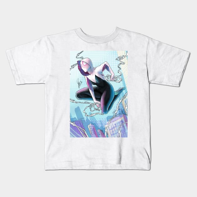 Air Ballet (Background) Kids T-Shirt by CandaceAprilLee